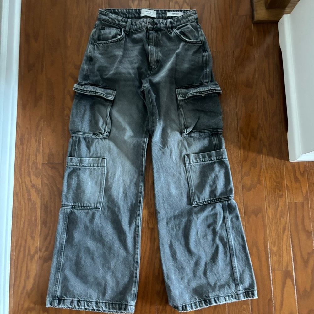 Cargo Wide Leg Jeans
